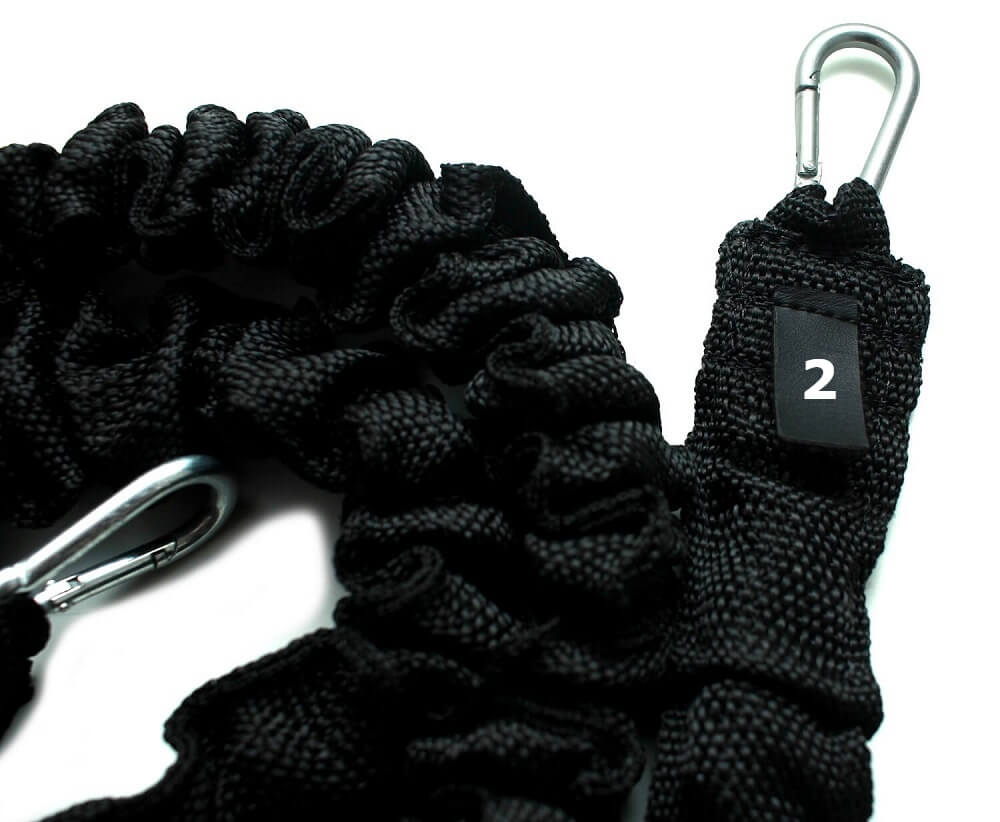 Elástico Extensor 1,20 Metros Revestido Tensão 3 Forte Preto Rope Store