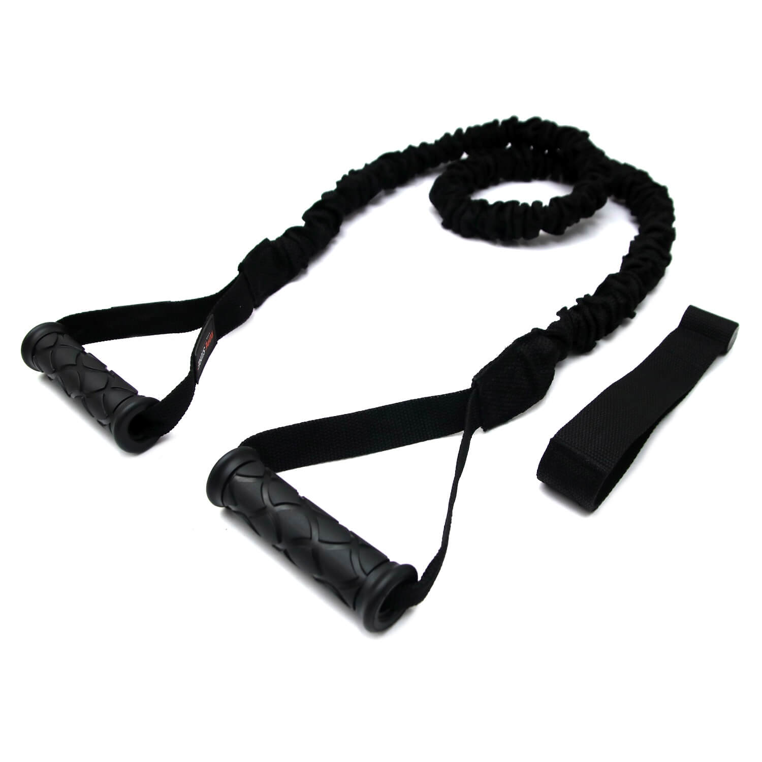 Extensor Elástico Com Manoplas Revestido 1,50 mt Tensão Forte Preto