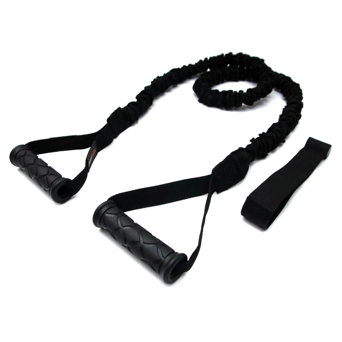 Extensor Elástico Com Manoplas Revestido 1,50 mt Tensão Forte Preto