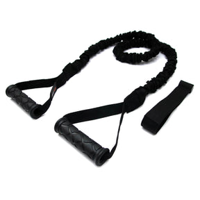 Extensor Elástico Com Manoplas Revestido 1,50 mt Tensão Forte Preto