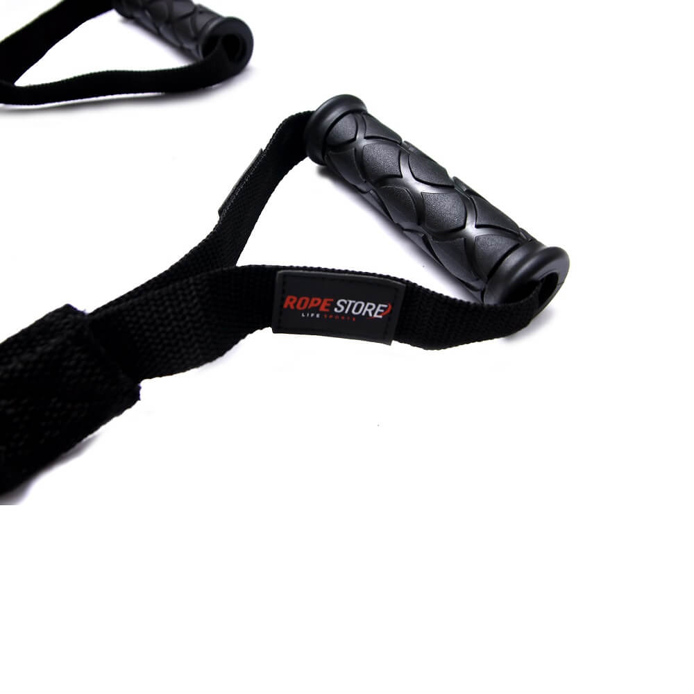 Extensor Elástico Com Manoplas Revestido 1,50 mt Tensão Forte Preto