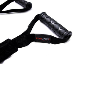 Extensor Elástico Com Manoplas Revestido 1,50 mt Tensão Forte Preto